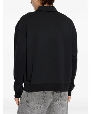 AllSaints XANDER 襟付きポロシャツ - ブラック - サムネイル4