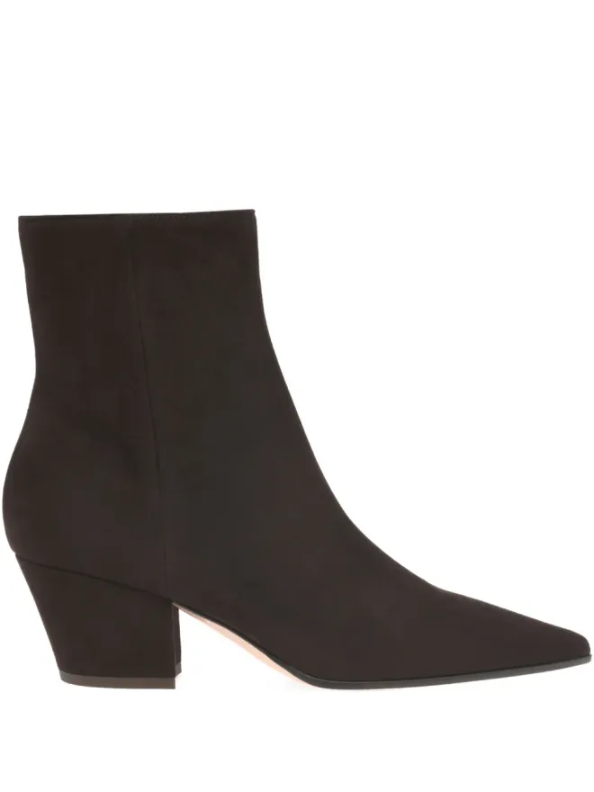 Gianvito Rossi Gianvito Rossi Keinna ポインテッドトゥ ブロックヒール ブーツの商品画像