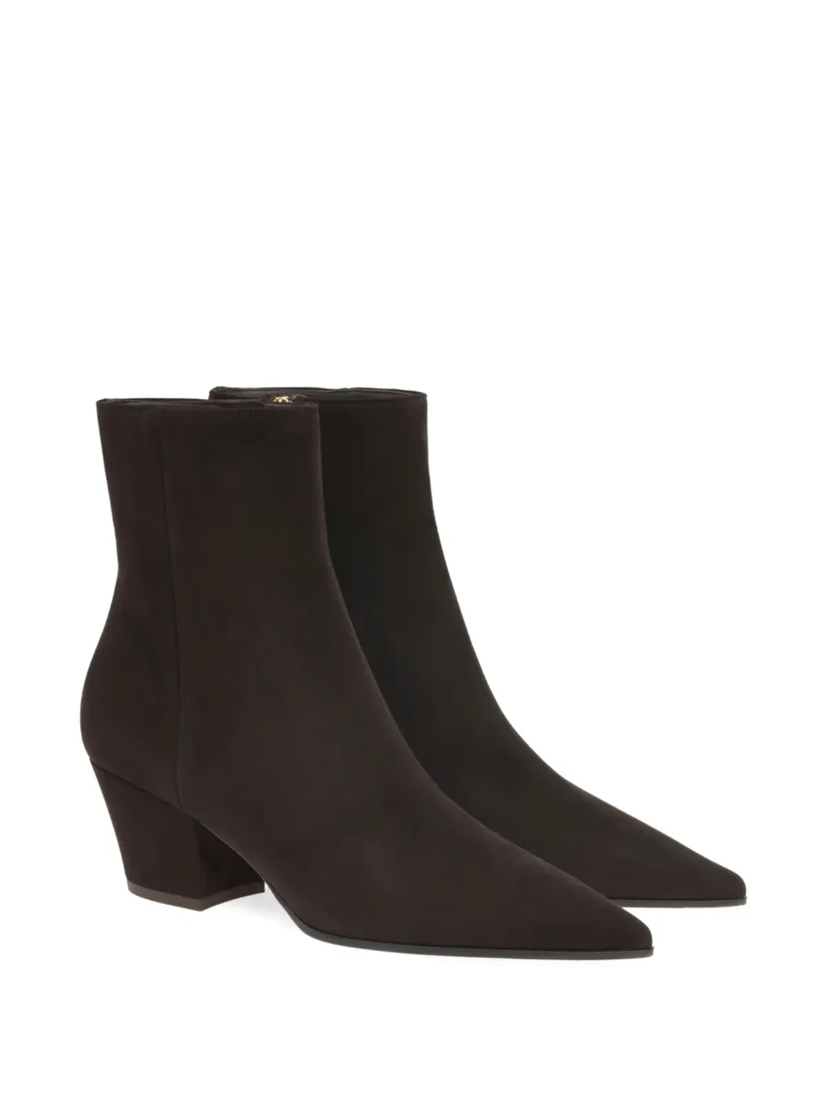 Gianvito Rossi Keinna ポインテッドトゥ ブロックヒール ブーツ - 画像2