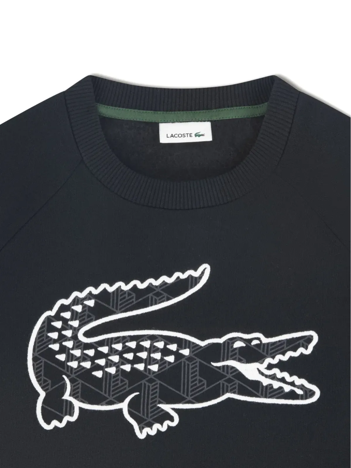 Lacoste Kids ジオメトリックロゴセーター ブルー - 画像4