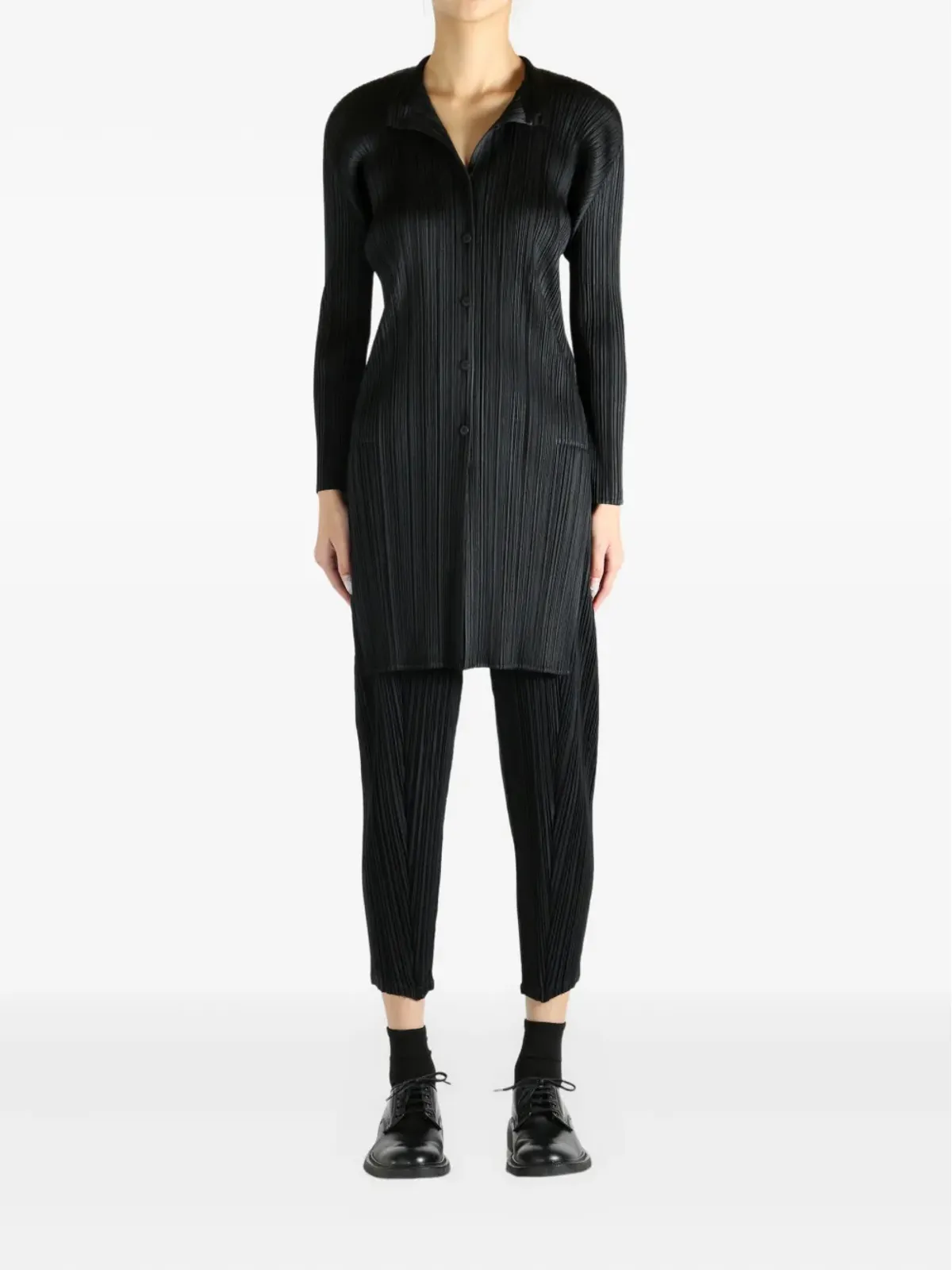 Pleats Please Issey Miyake ボタン付き PP58JJ492 トップ - 画像2