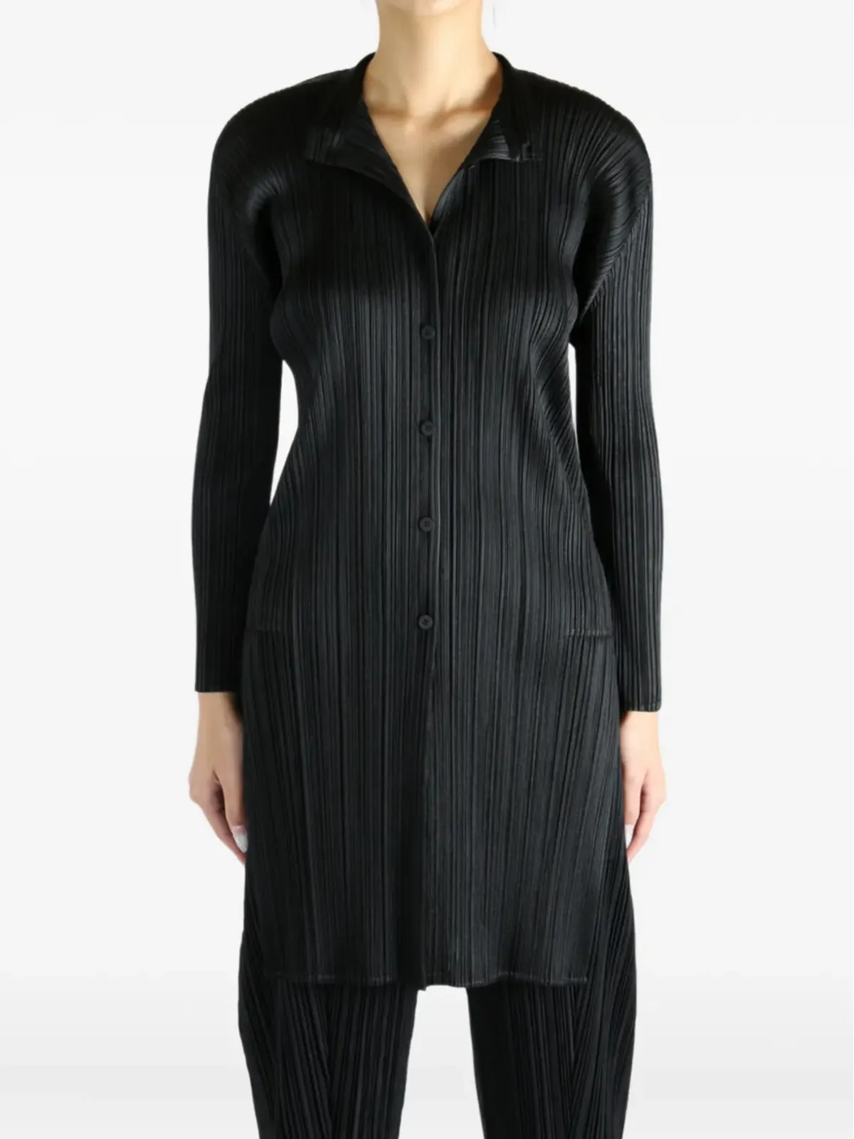 Pleats Please Issey Miyake ボタン付き PP58JJ492 トップ - 画像3