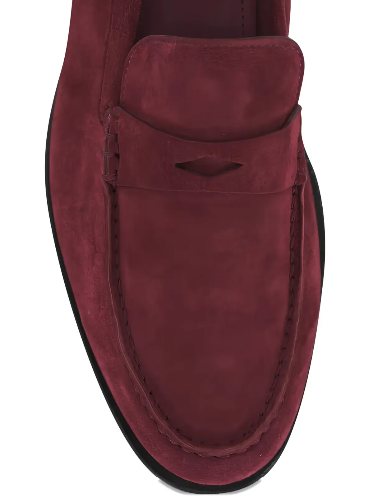 Santoni Haileigh suede penny loafers - 画像4