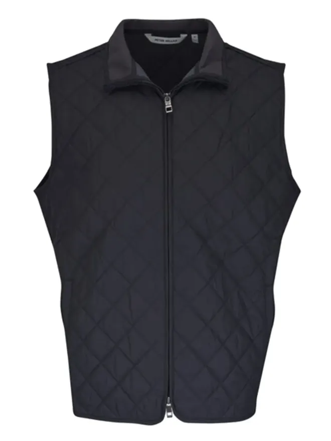 Peter Millar Peter Millar キルテッドジップアップ ジレ ブラックの商品画像