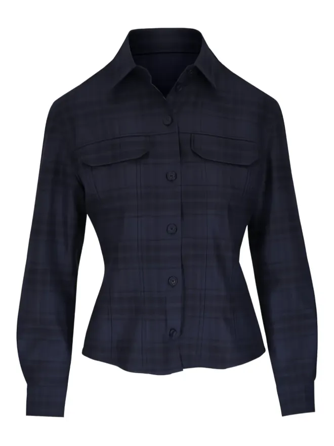 Akris Akris チェック柄フラップポケットシャツの商品画像