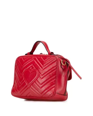 Gucci Pre-Owned グッチ GG Marmont マトレラス レザー シルヴィー トップハンドル サッチェル - レッド - サムネイル3