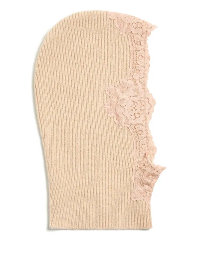 Valentino Garavani Valentino Garavani レースカシミヤバラクラバの商品画像