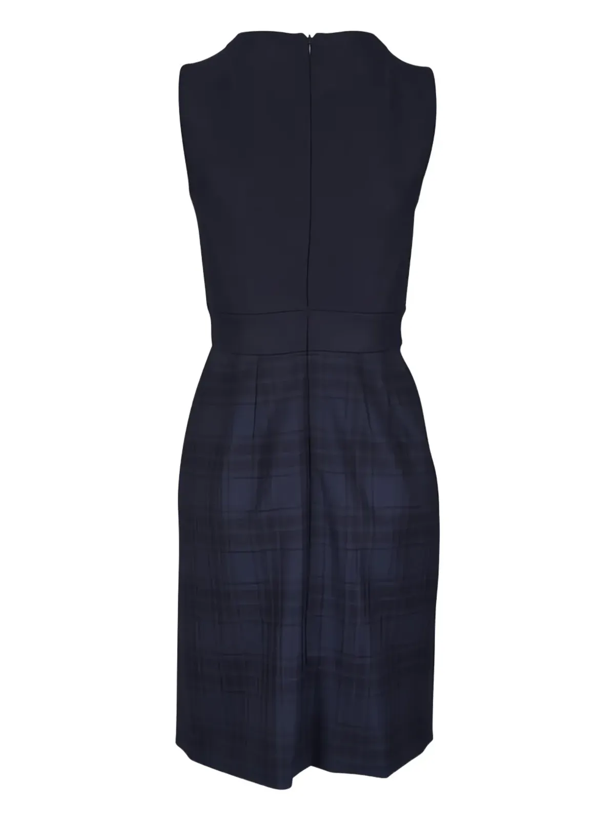 Akris チェック柄ノースリーブミニドレス - 画像2