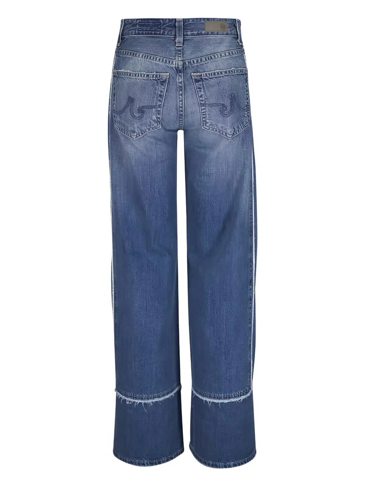 AG Jeans アドリア パネル入りフレイドジーンズ ブルー - 画像2