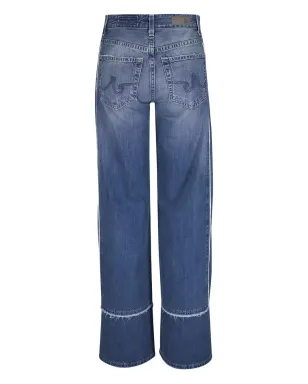 AG Jeans アドリア パネル入りフレイドジーンズ ブルー - サムネイル2
