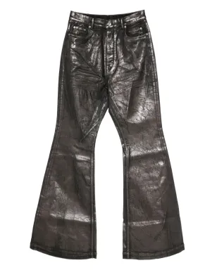 Rick Owens DRKSHDW ひび割れ風フレアジーンズ - サムネイル1