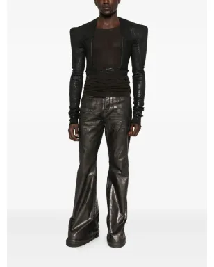 Rick Owens DRKSHDW ひび割れ風フレアジーンズ - サムネイル2