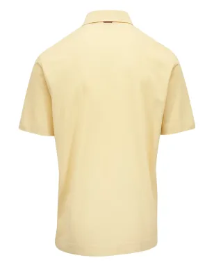 Zegna ポケット付きショートスリーブポロシャツ - イエロー - サムネイル2