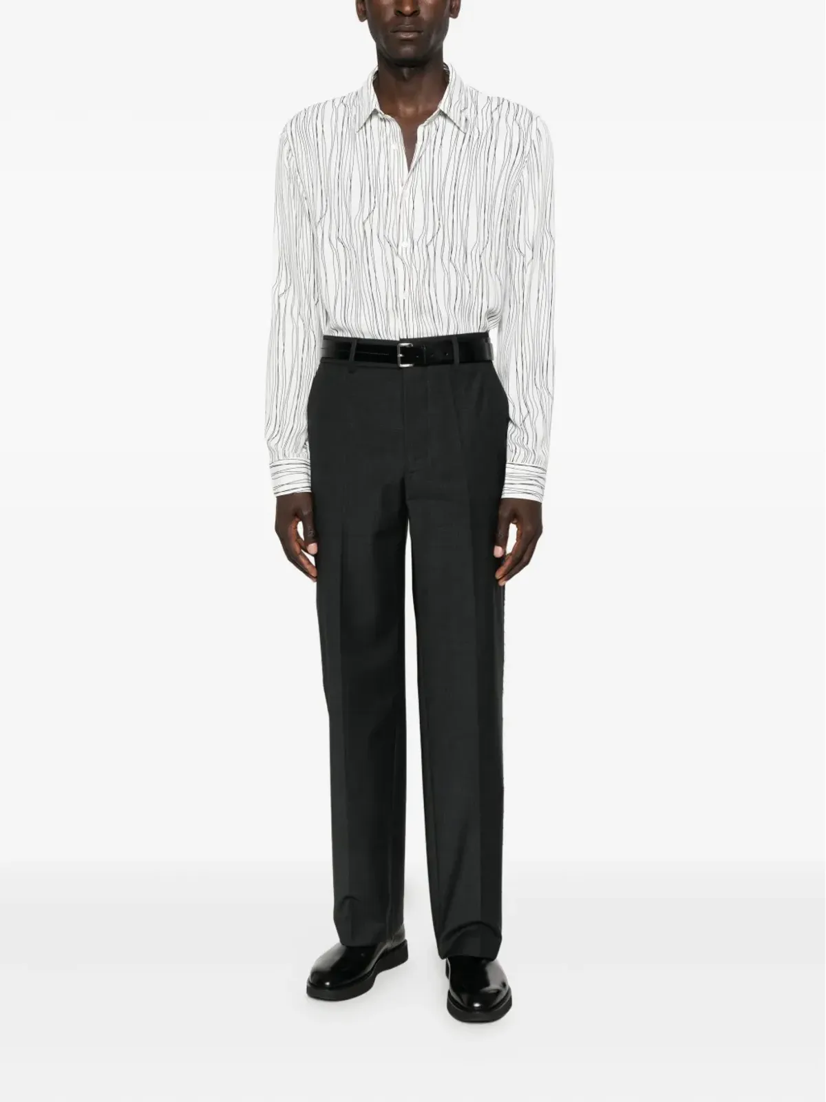 Patrizia Pepe graphic-print flowing shirt - 画像2