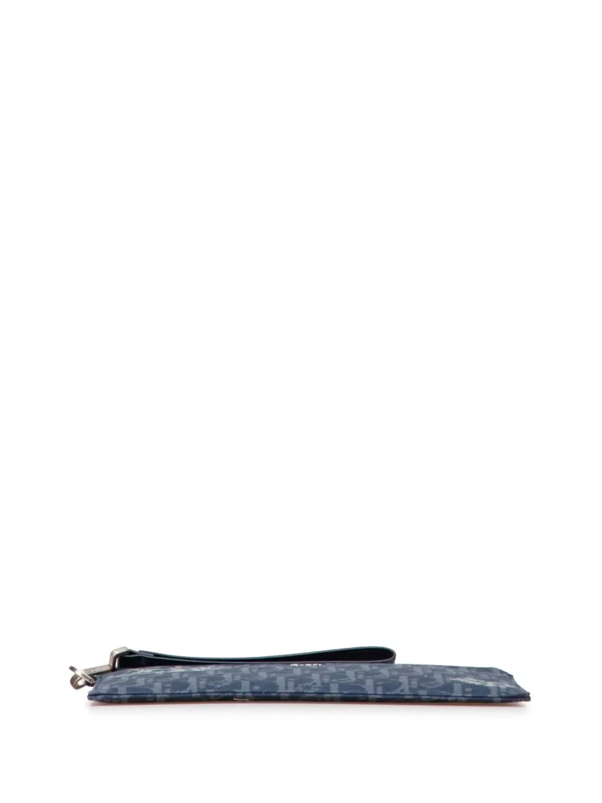 Christian Dior Pre-Owned オブリーク デニム ティアーズ A5フラットポーチ クラッチバッグ - ブルー - 画像4