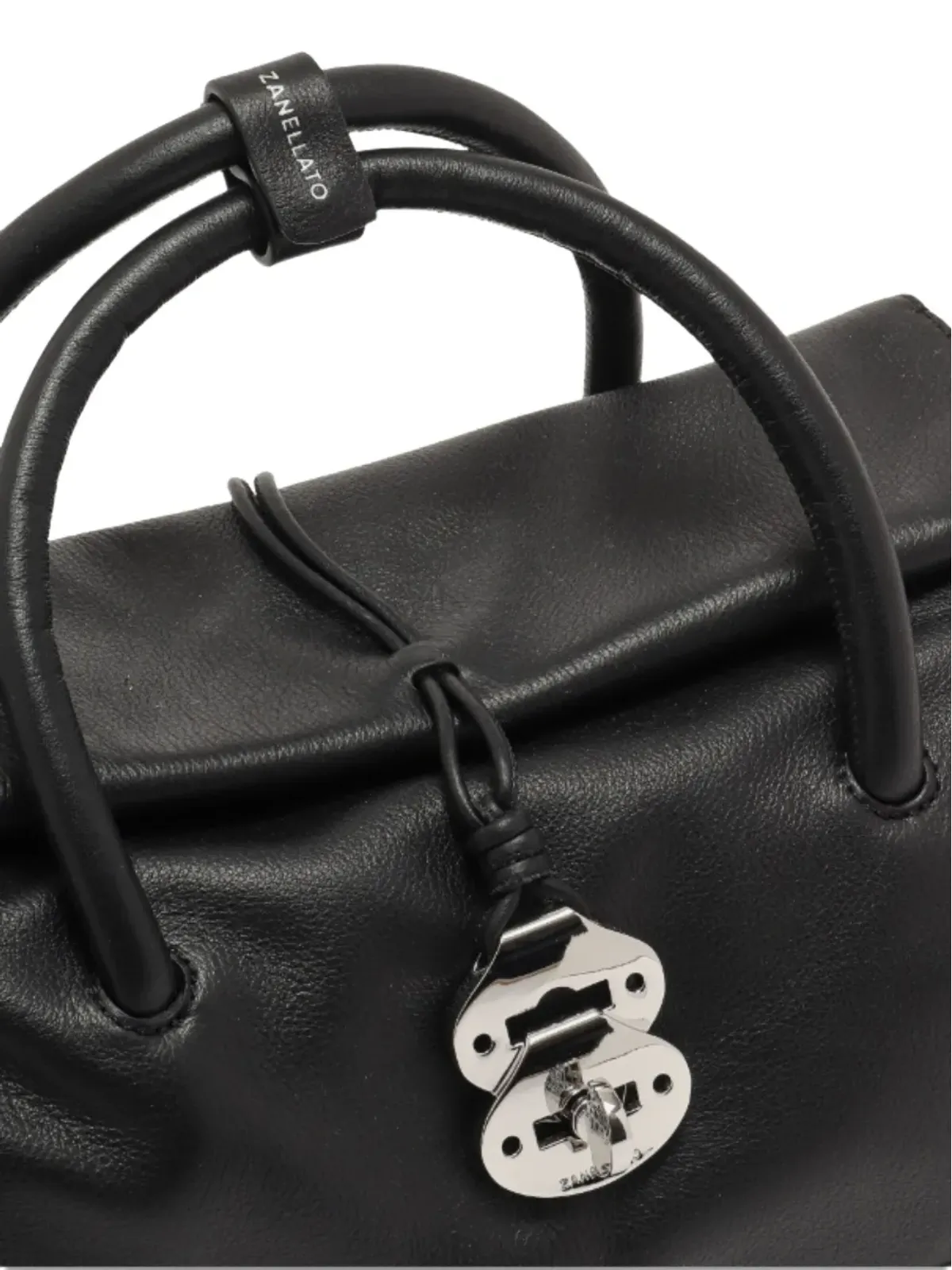 Zanellato スタッズトップハンドルショルダーバッグ - 画像4
