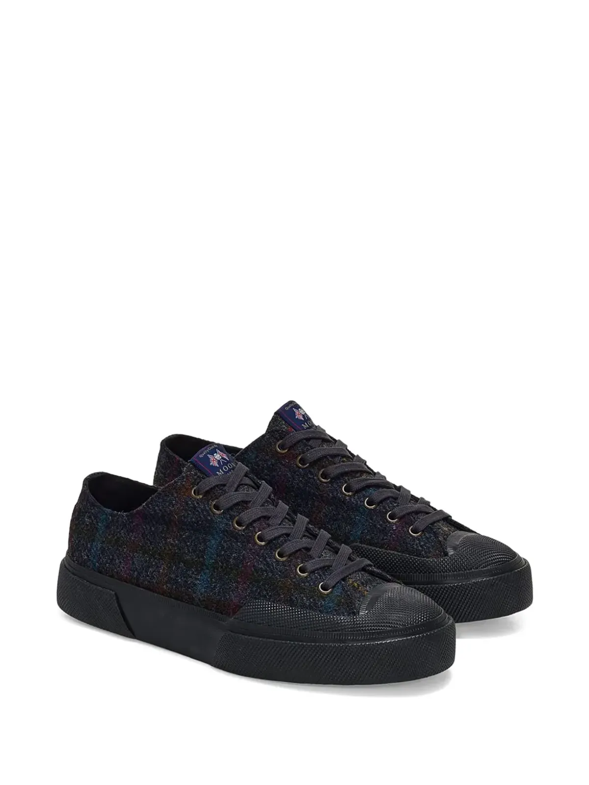 Superga ウールパッチワーク スニーカー - ブラック - 画像2