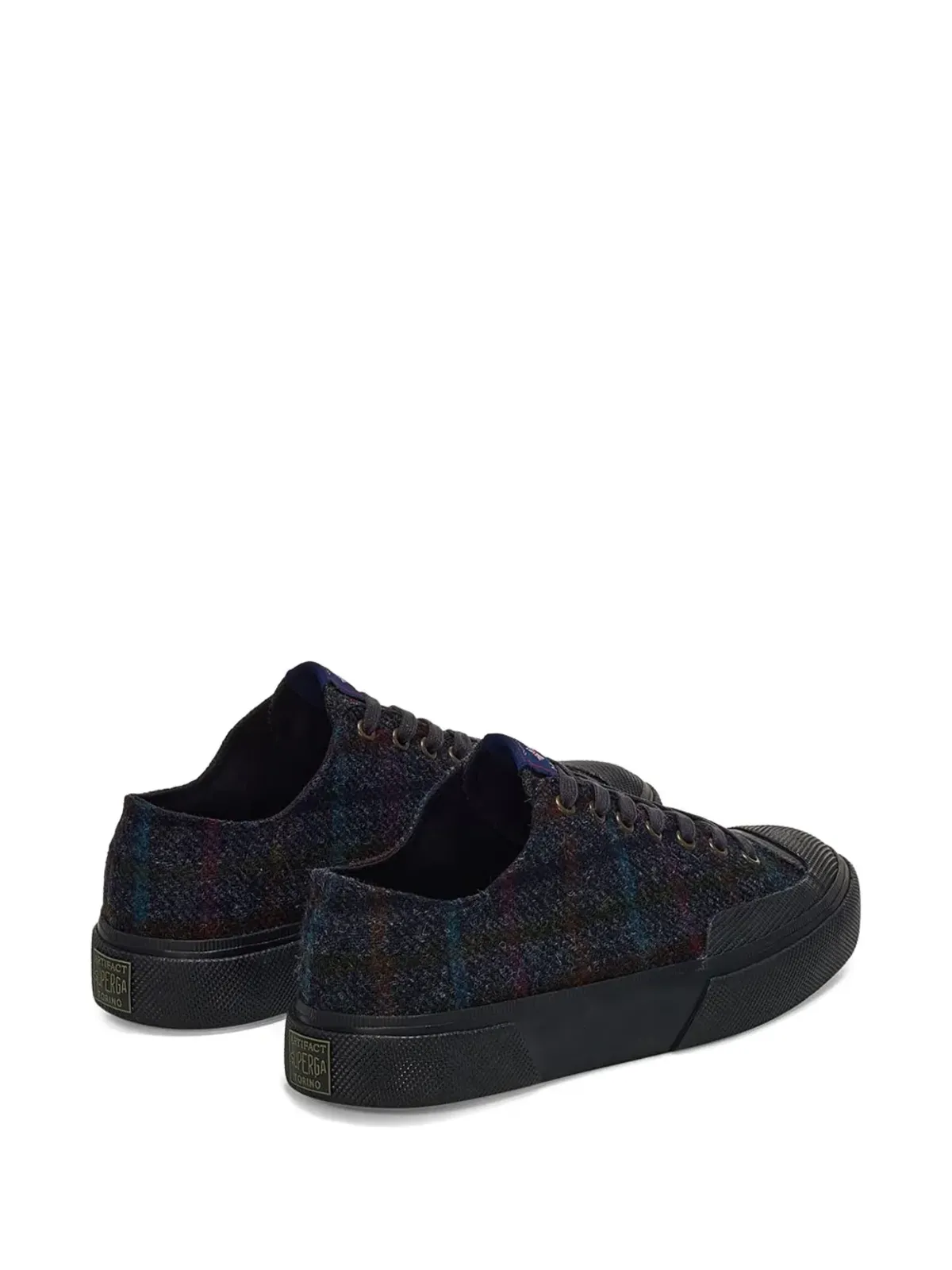 Superga ウールパッチワーク スニーカー - ブラック - 画像4