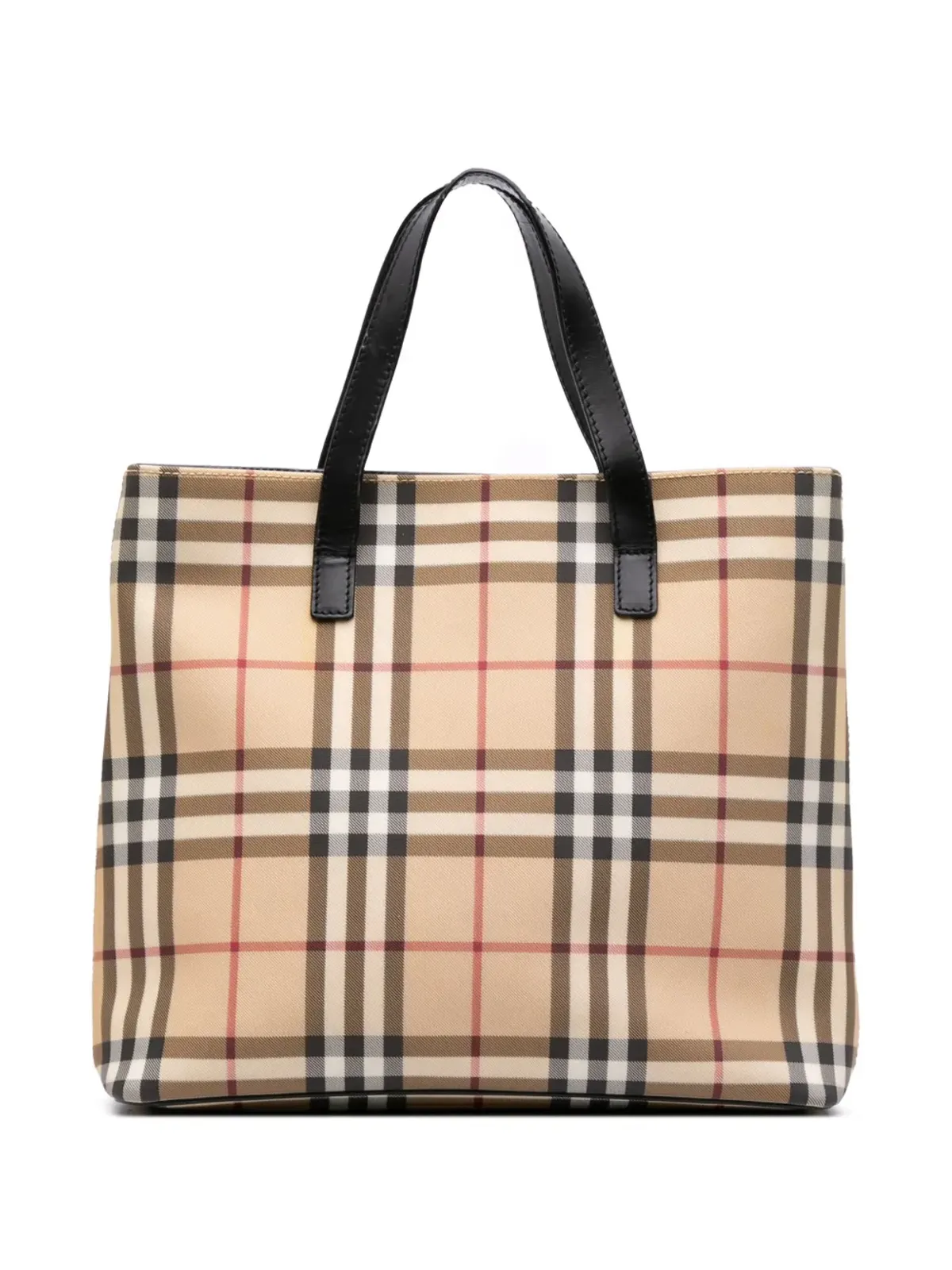 Burberry Pre-Owned ハウスチェック コーテッドキャンバス トートバッグ - 画像1
