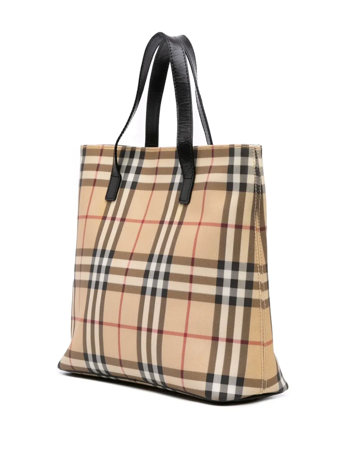 Burberry Pre-Owned ハウスチェック コーテッドキャンバス トートバッグ - 画像3
