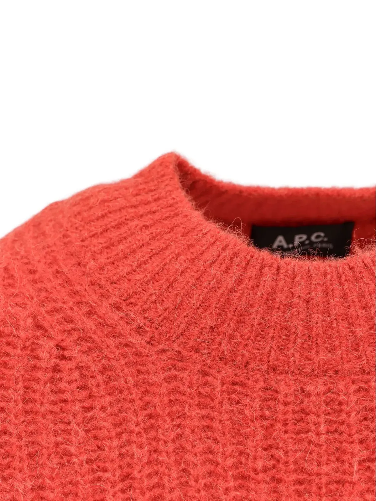 A.P.C. リブ編みハイネックセーター - オレンジ - 画像3