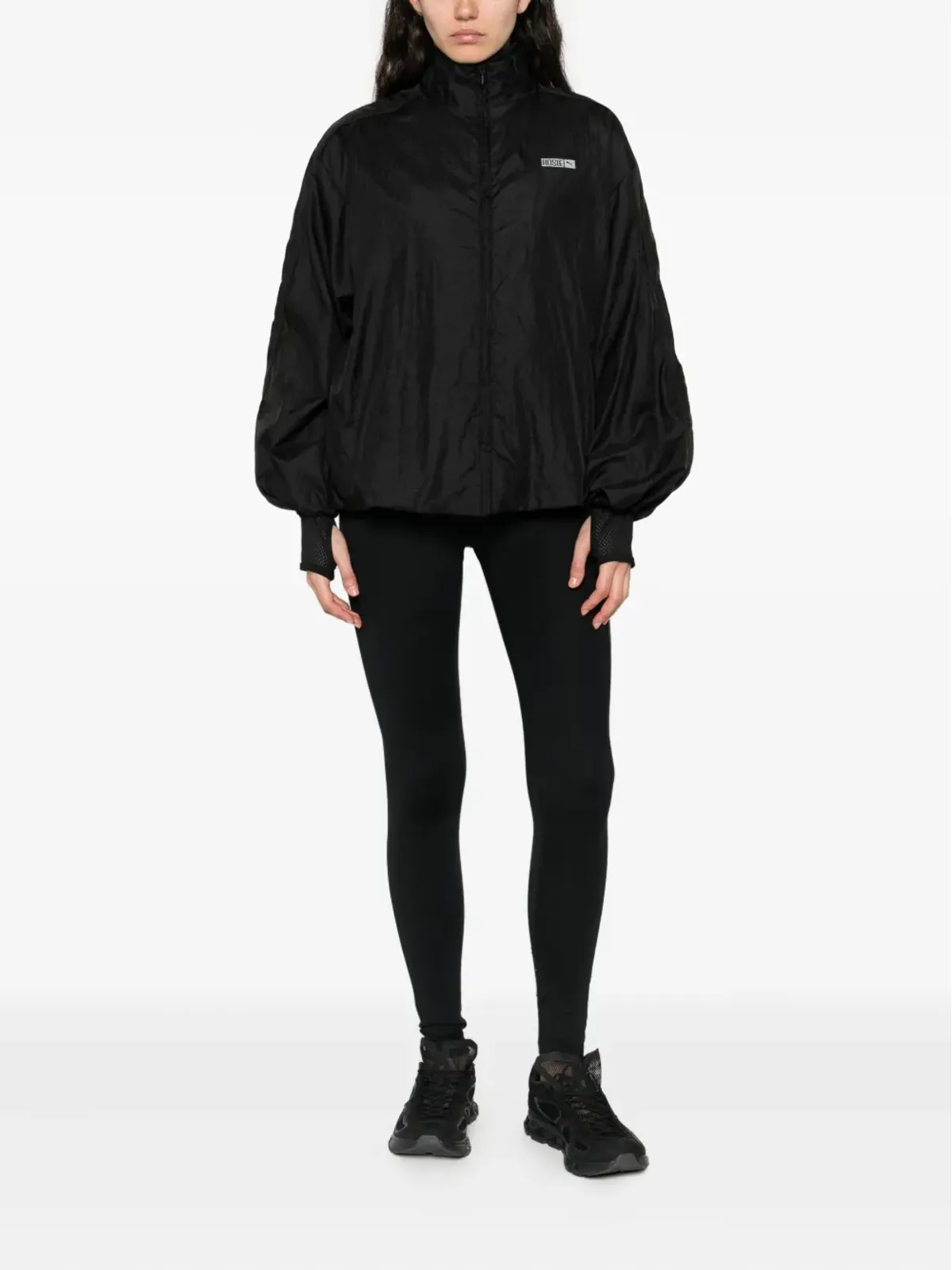 PUMA x Rosé T7 ロゴプリント ジャケット ブラック - 画像2