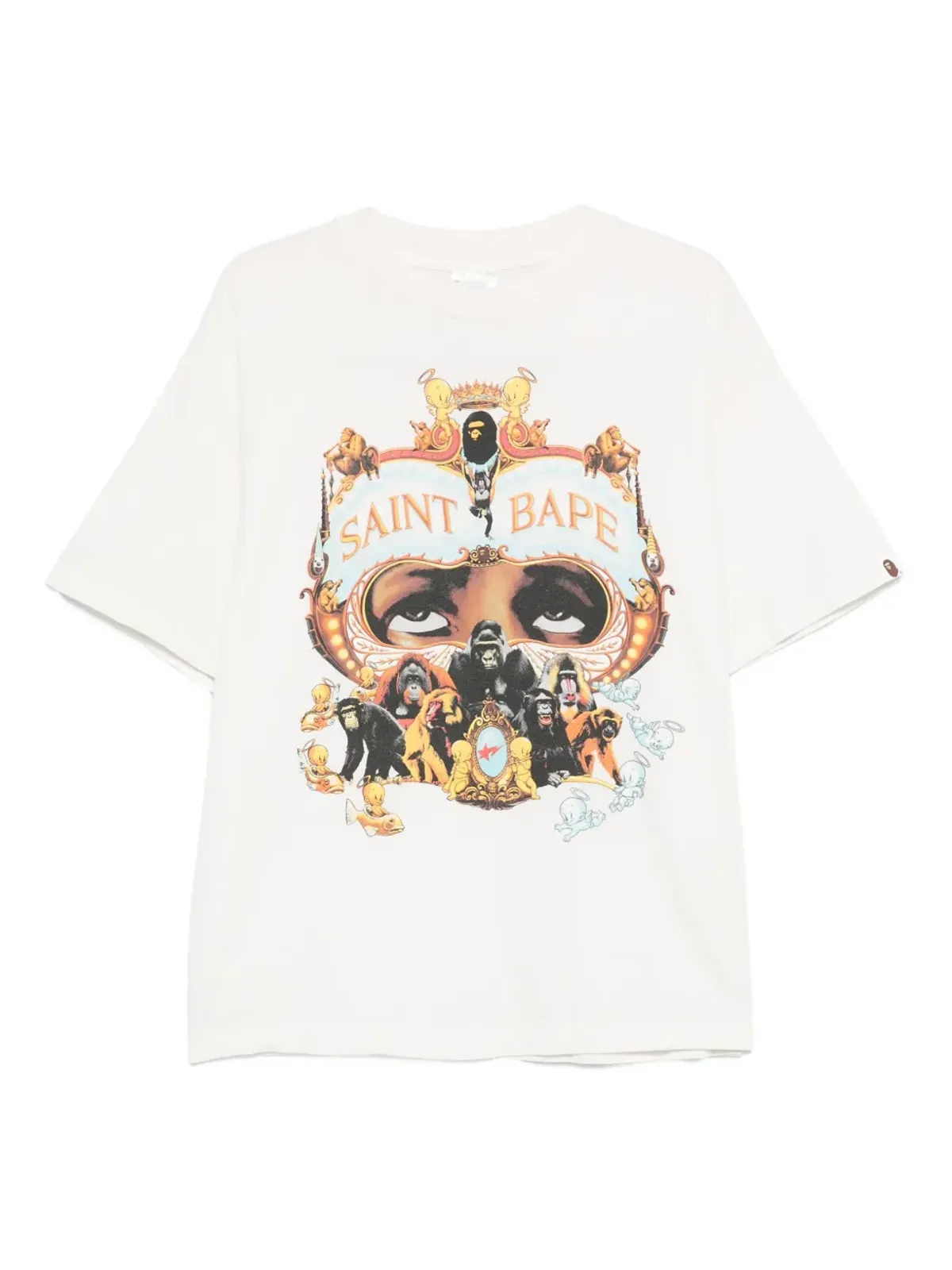 SAINT MXXXXXX × A BATHING APE Generation グラフィックプリントTシャツ - 画像1