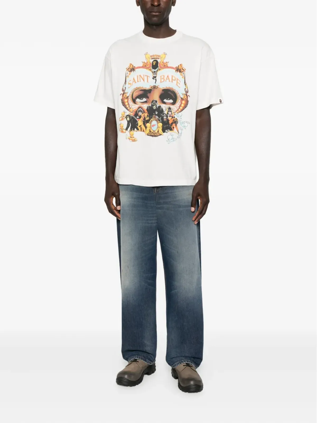 SAINT MXXXXXX × A BATHING APE Generation グラフィックプリントTシャツ - 画像2