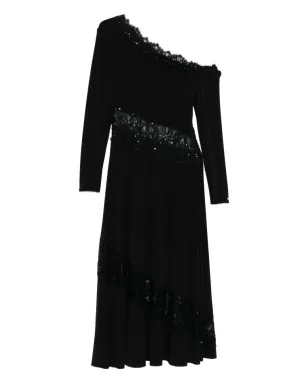 NISSA レーストリム片肩ドレス - サムネイル1