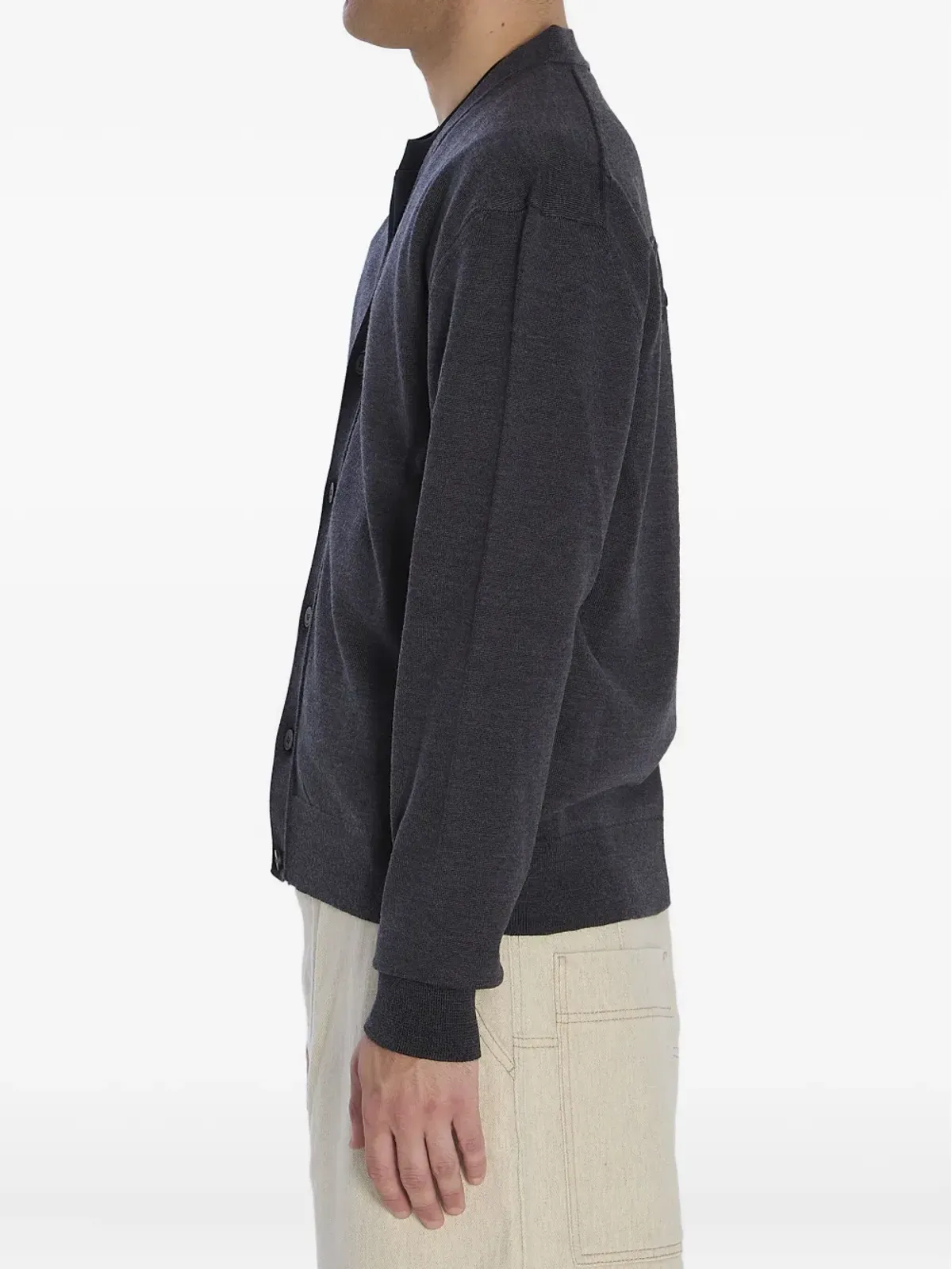 Jacquemus 刺繍ロゴ入りリブ編みカーディガン - 画像3