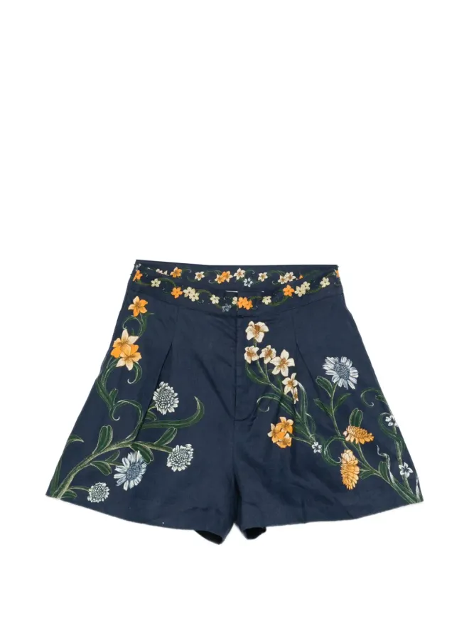 Agua by Agua Bendita Agua By Agua Bendita マラテア花柄ショーツ ブルーの商品画像