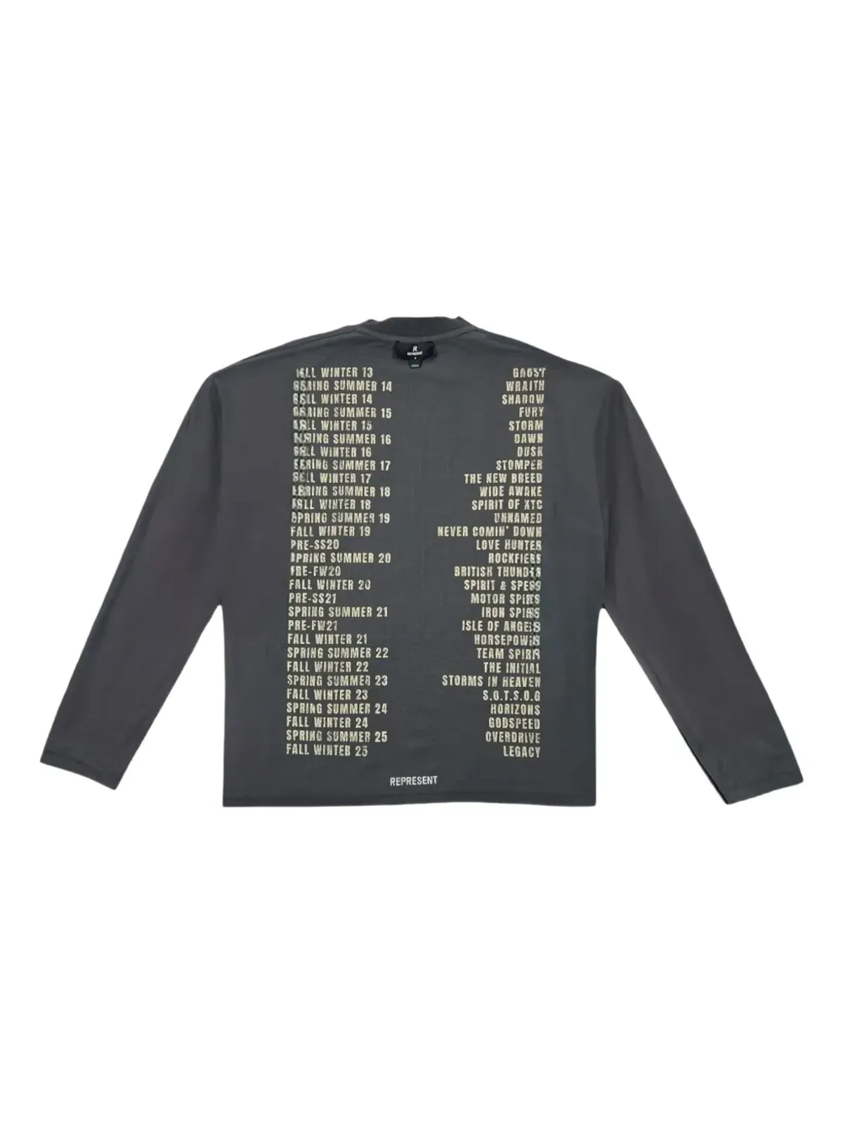 Represent リビングレガシーツアー ロングスリーブTシャツ - グレー - 画像3
