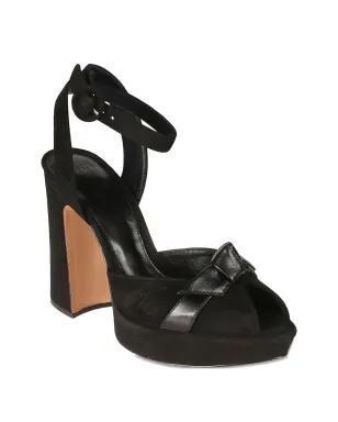 Alexandre Birman 120mm リボンディテール プラットフォームサンダル - ブラック - サムネイル2
