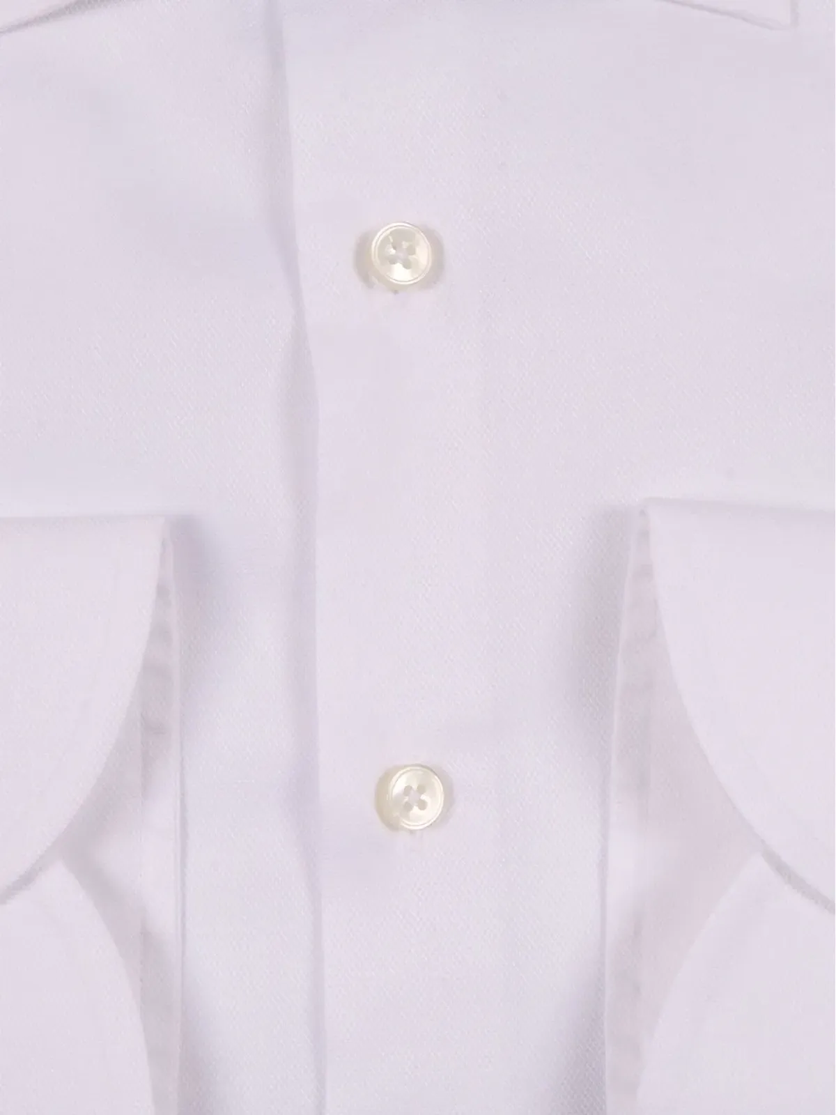 Xacus ボタンカフス コットン シャツ - White - 画像2