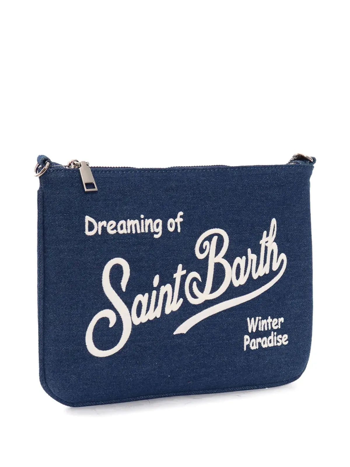 MC2 Saint Barth Kids デニム刺繍クロスボディバッグ - 画像3