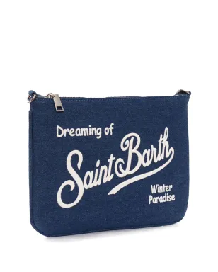 MC2 Saint Barth Kids デニム刺繍クロスボディバッグ - サムネイル3