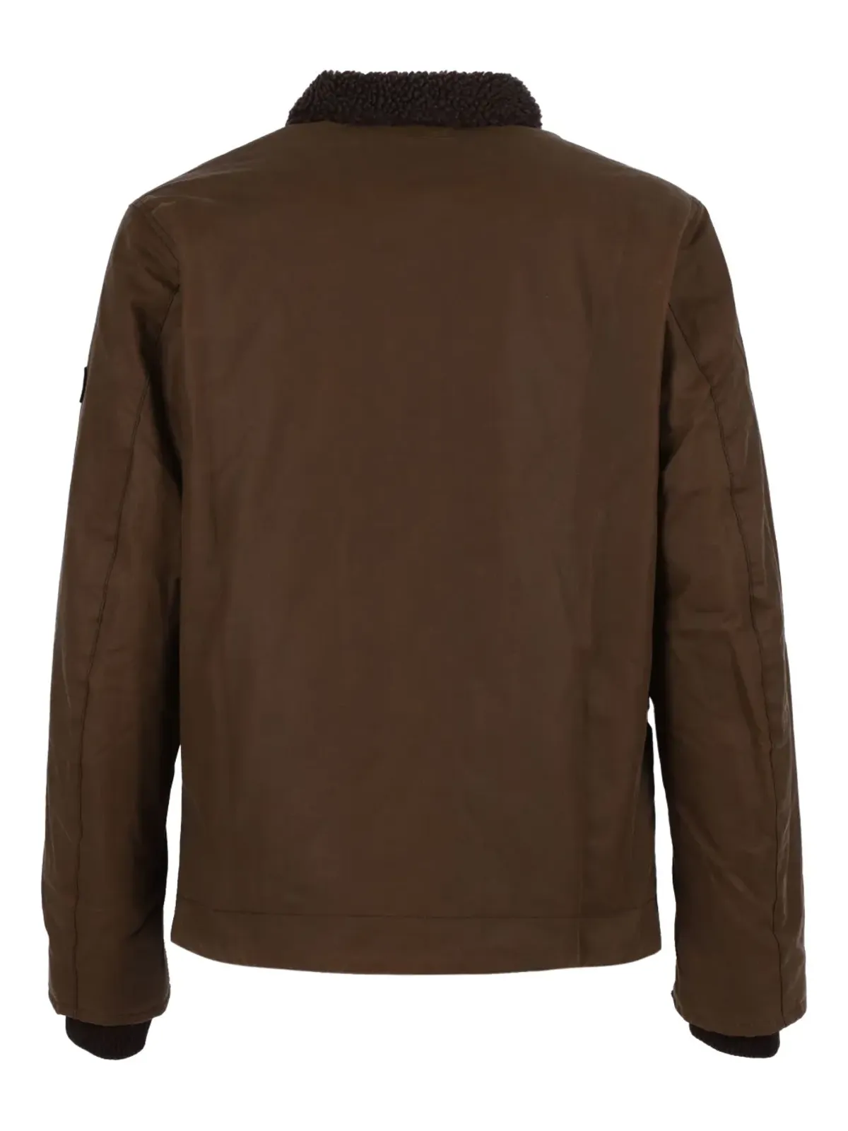 Barbour Mayburn ワックスドコットンジャケット ブラウン - 画像2