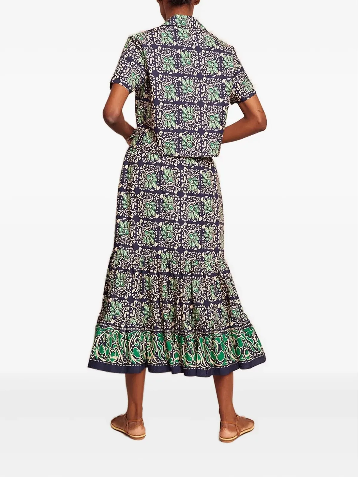 Cara Cara Chase pleated skirt - Blue - 画像3