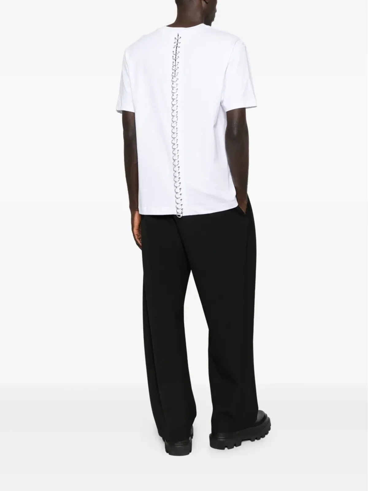LES HOMMES ロゴパッチTシャツ - ホワイト - 画像3