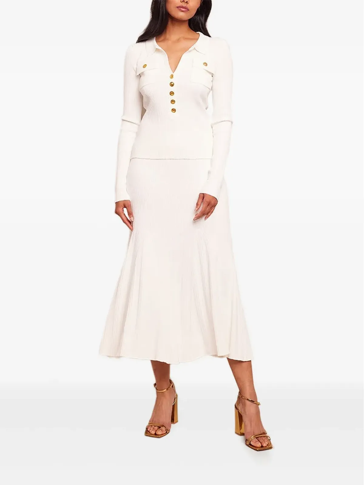 Cara Cara Dara ribbed midi skirt - 画像2
