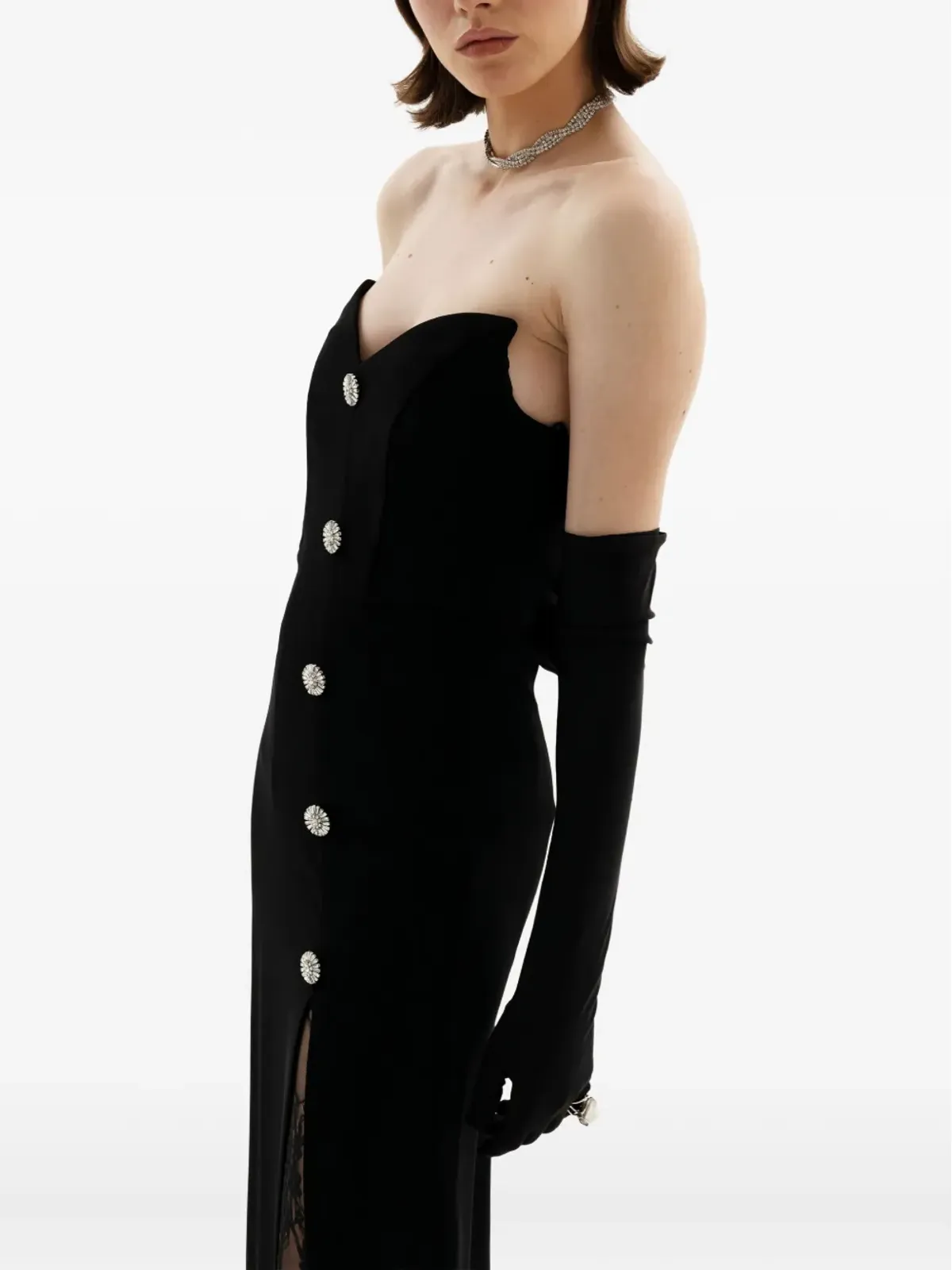 MOOS STUDIO La Furia Negra maxi dress - Black - 画像5