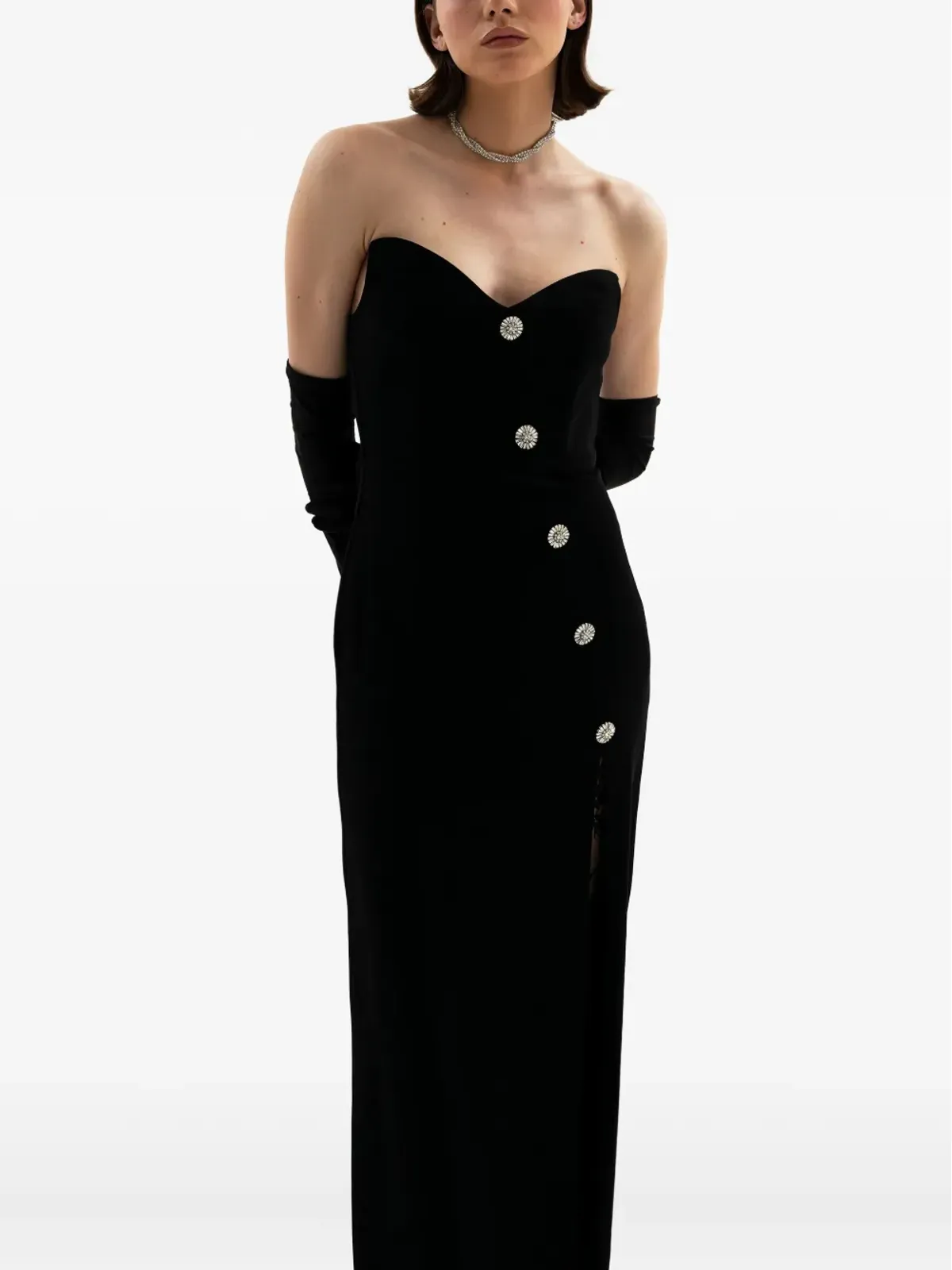 MOOS STUDIO La Furia Negra maxi dress - Black - 画像4