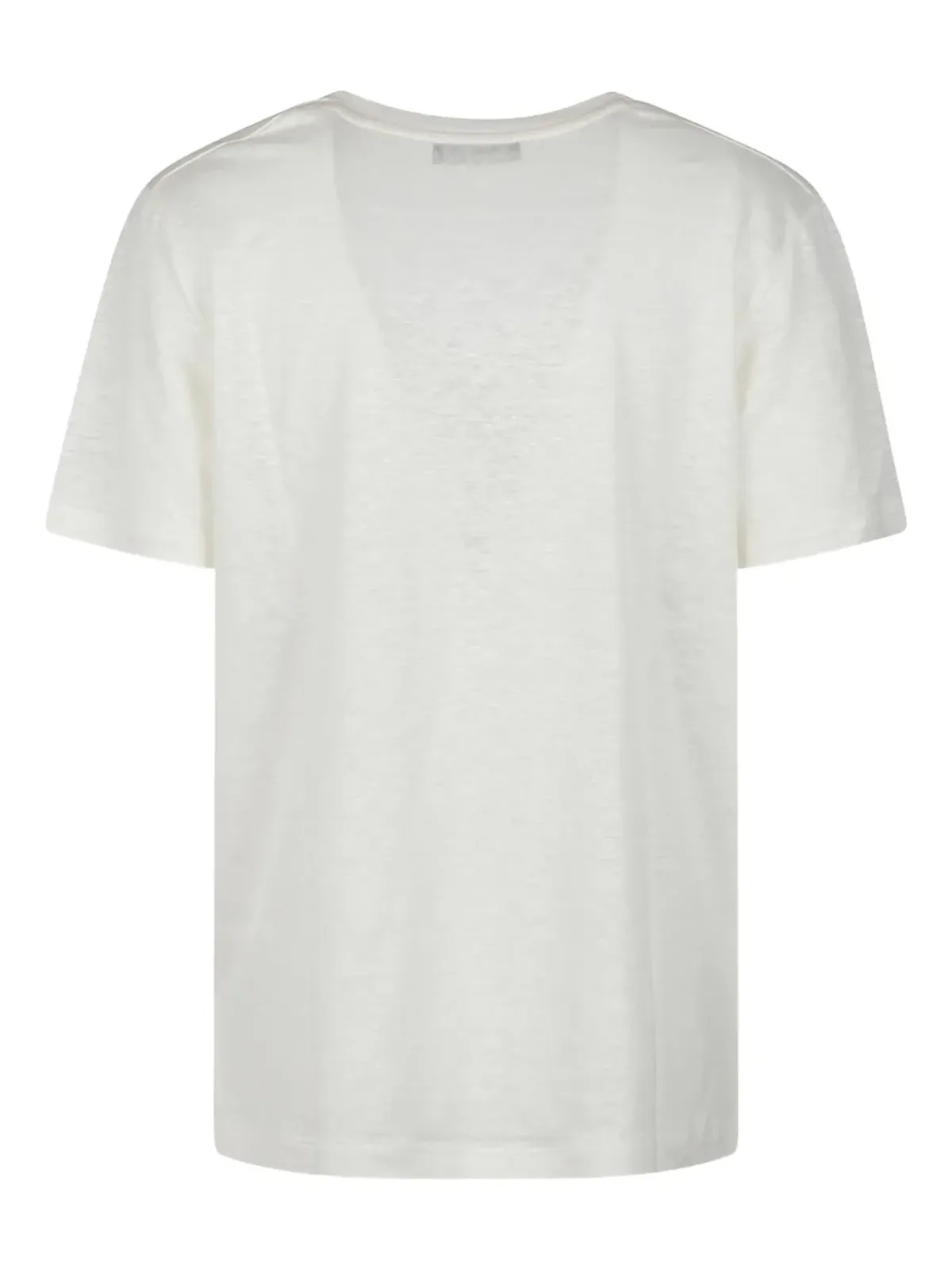 Aragona リネン スクープネックTシャツ - 画像2