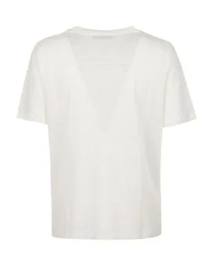 Aragona リネン ラウンドネック Tシャツ - サムネイル2