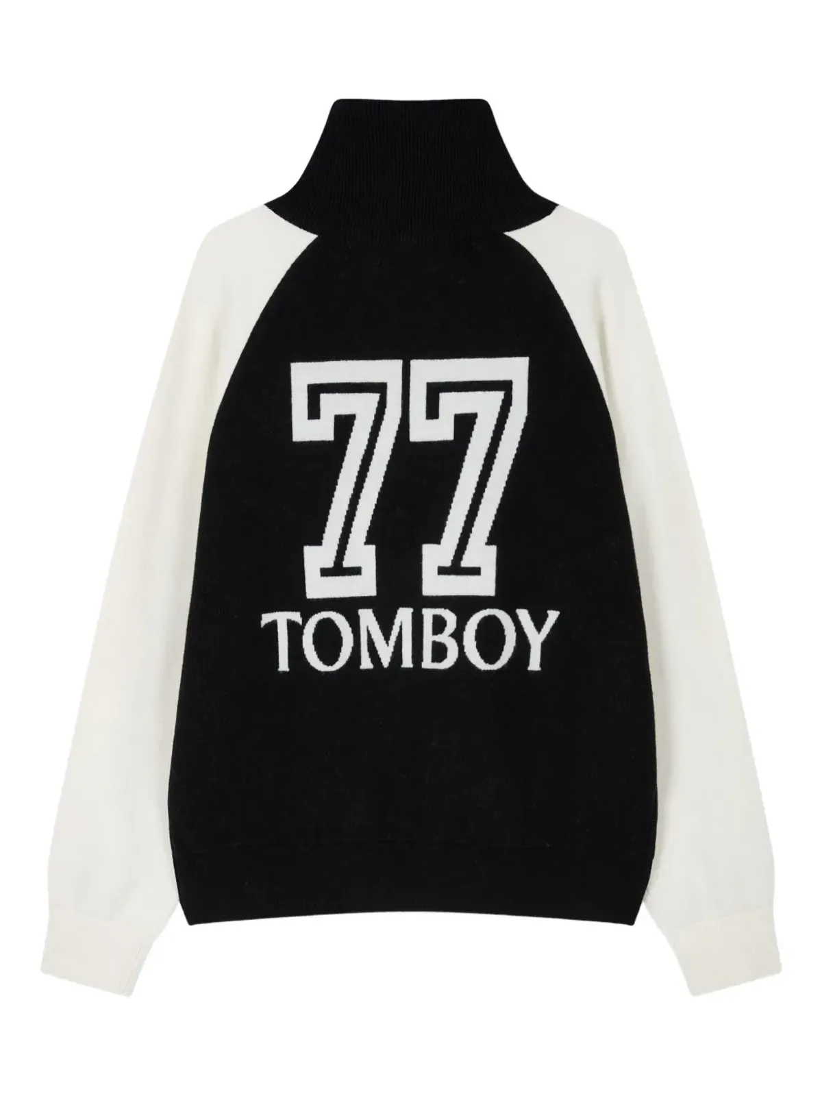 TOMBOY ロゴジャカード ジップアップカーディガン - 画像2