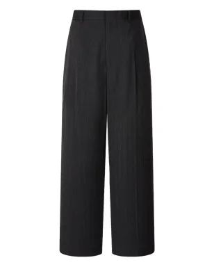 TOMBOY stripe-pattern trousers - Grey - サムネイル1