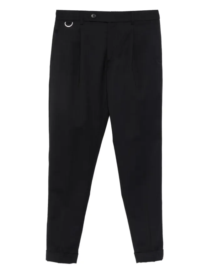 Low Brand Low Brand Dリングプリーツパンツ ブラックの商品画像