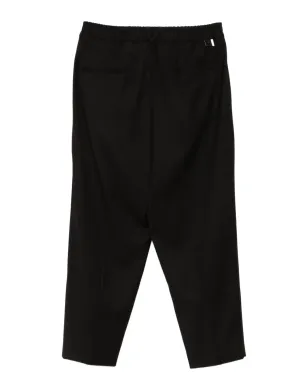 Low Brand プリーツ入りワイドレッグパンツ - ブラック - サムネイル2