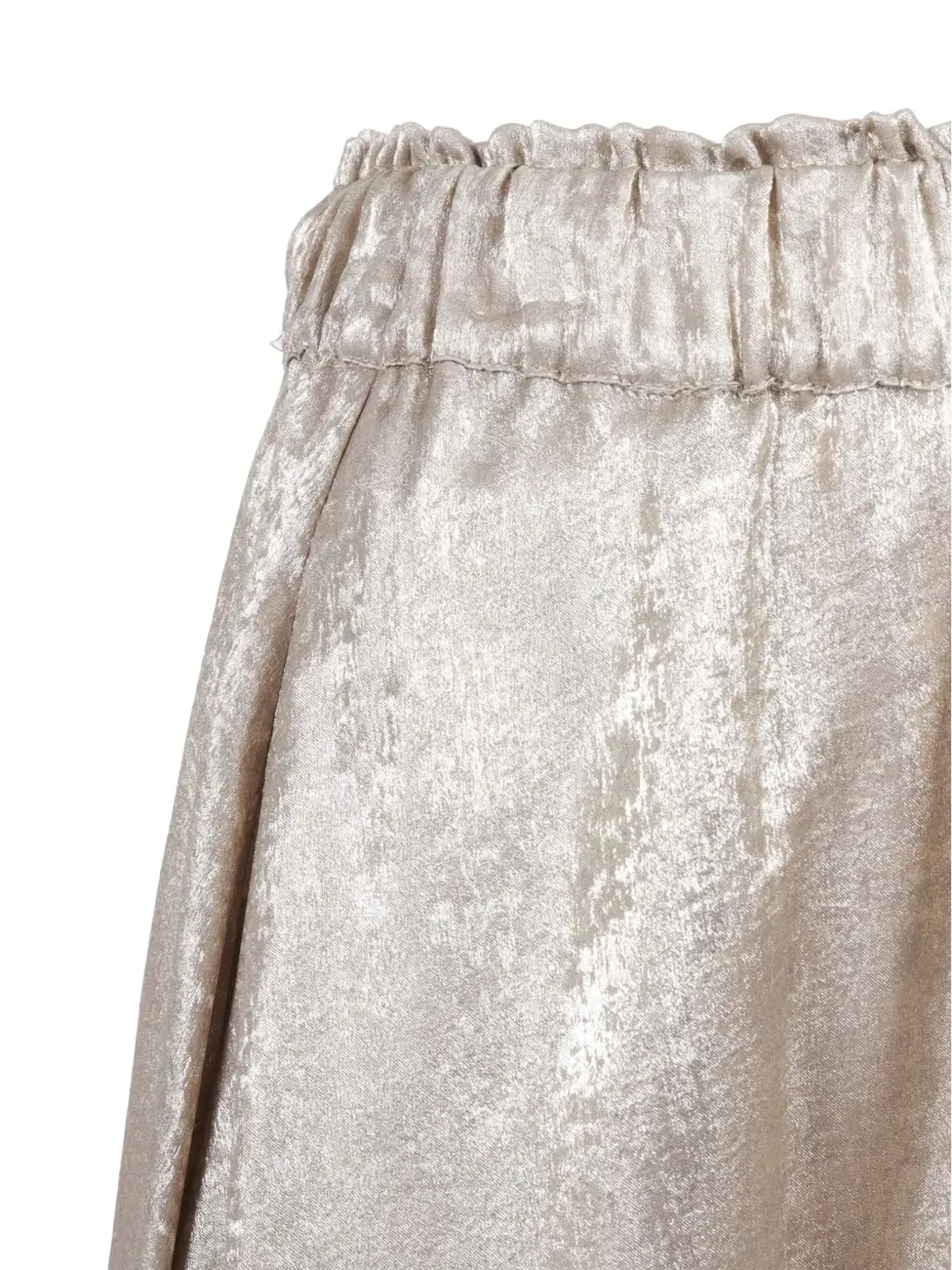 Shirtaporter ラメ入りAラインスカート - ゴールド - 画像3