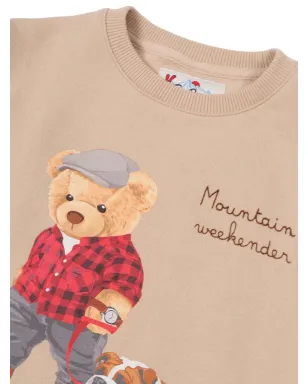 MC2 Saint Barth Kids ベアグラフィック スウェットシャツ - サムネイル3